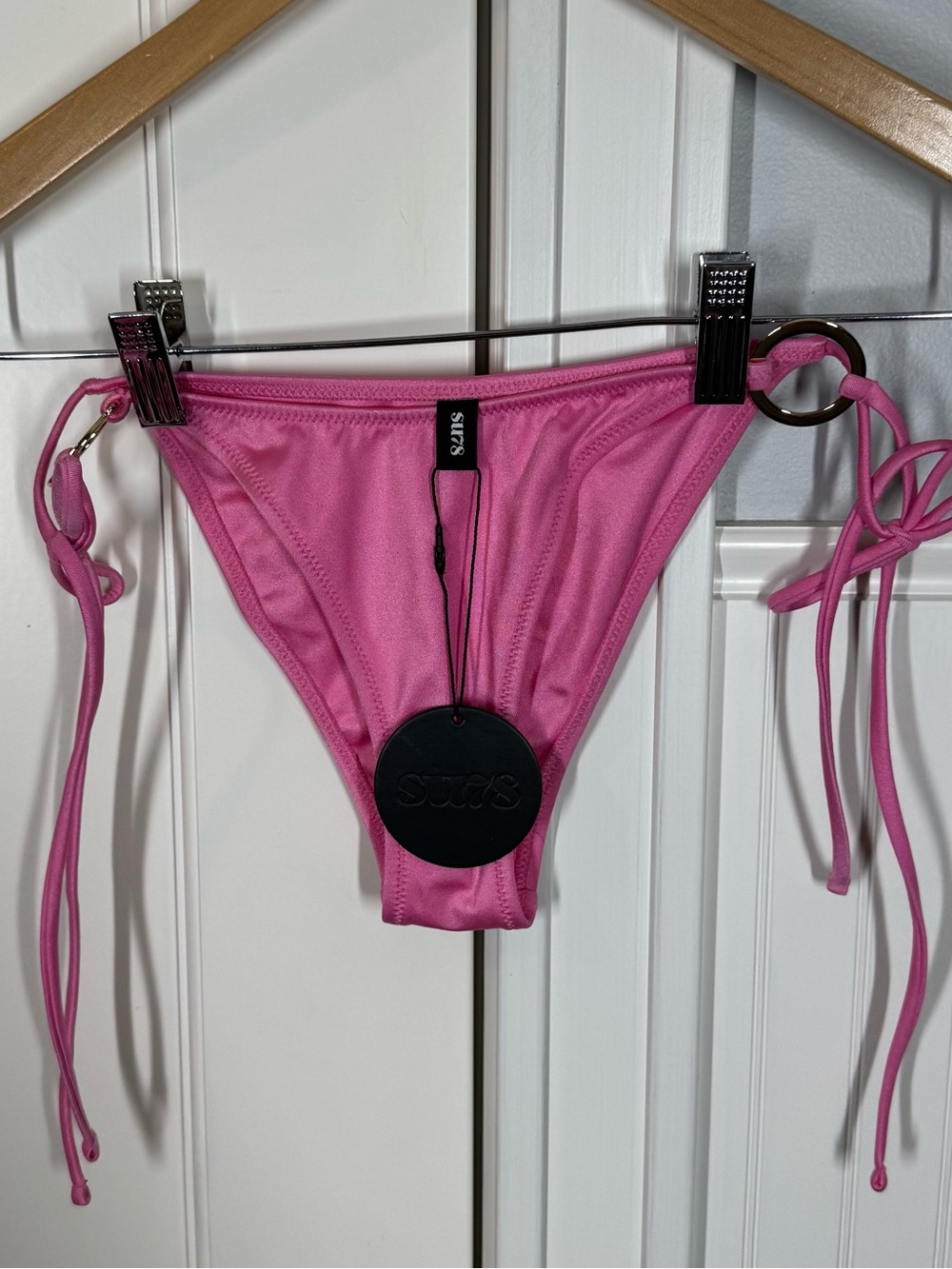 SU78 summer of 78 elodie pink bikini bottom size small new cheeky sexy booty